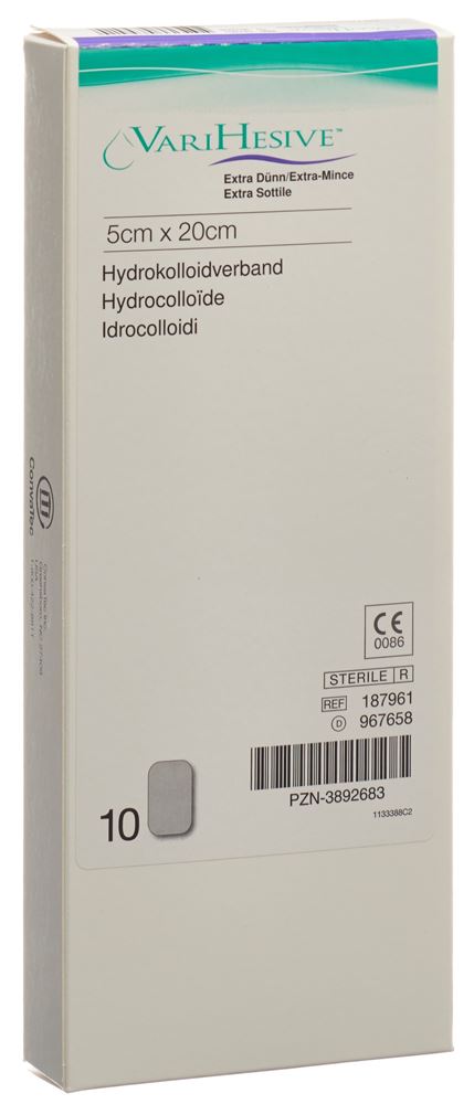 VARIHESIVE Pansement extra mince 5x20cm | 10 pièces