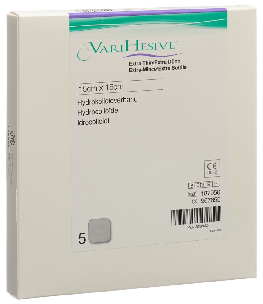 VARIHESIVE Pansement extra mince 15x15cm | 5 pièces