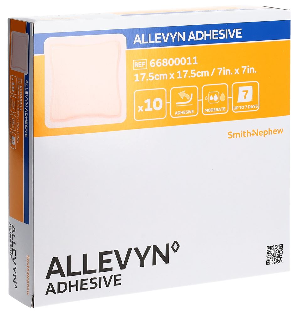 ALLEVYN ADHESIVE Pansement 17.5x17.5cm 10 pièces | Confort