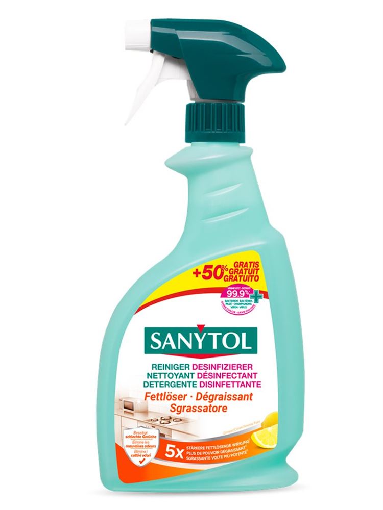 SANYTOL Nettoyant Dégraissant Cuisine 750ml | Cuisine Propre