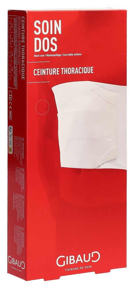 GIBAUD Ceinture Costale Femme T1 70-95cm | Blanc