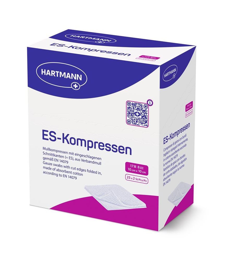 HARTMANN Compresse ES 10x10cm | 25x2 pièces