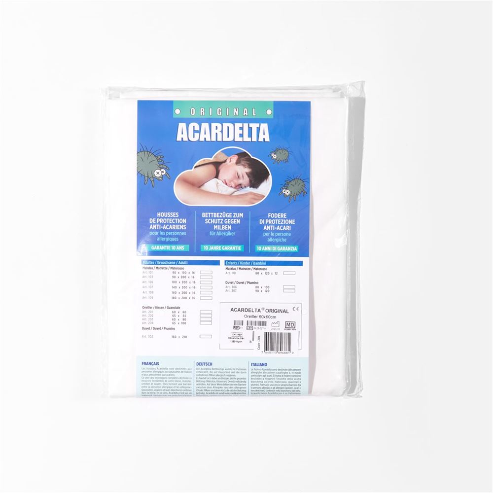 ACARDELTA Kissen 60x60cm | Anti-acariens