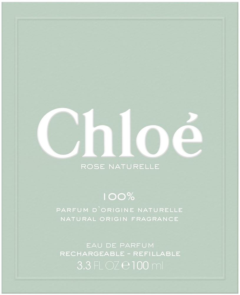 CHLOE Rose Naturelle Rechargeable 100ml | Écologique &amp; Élégant