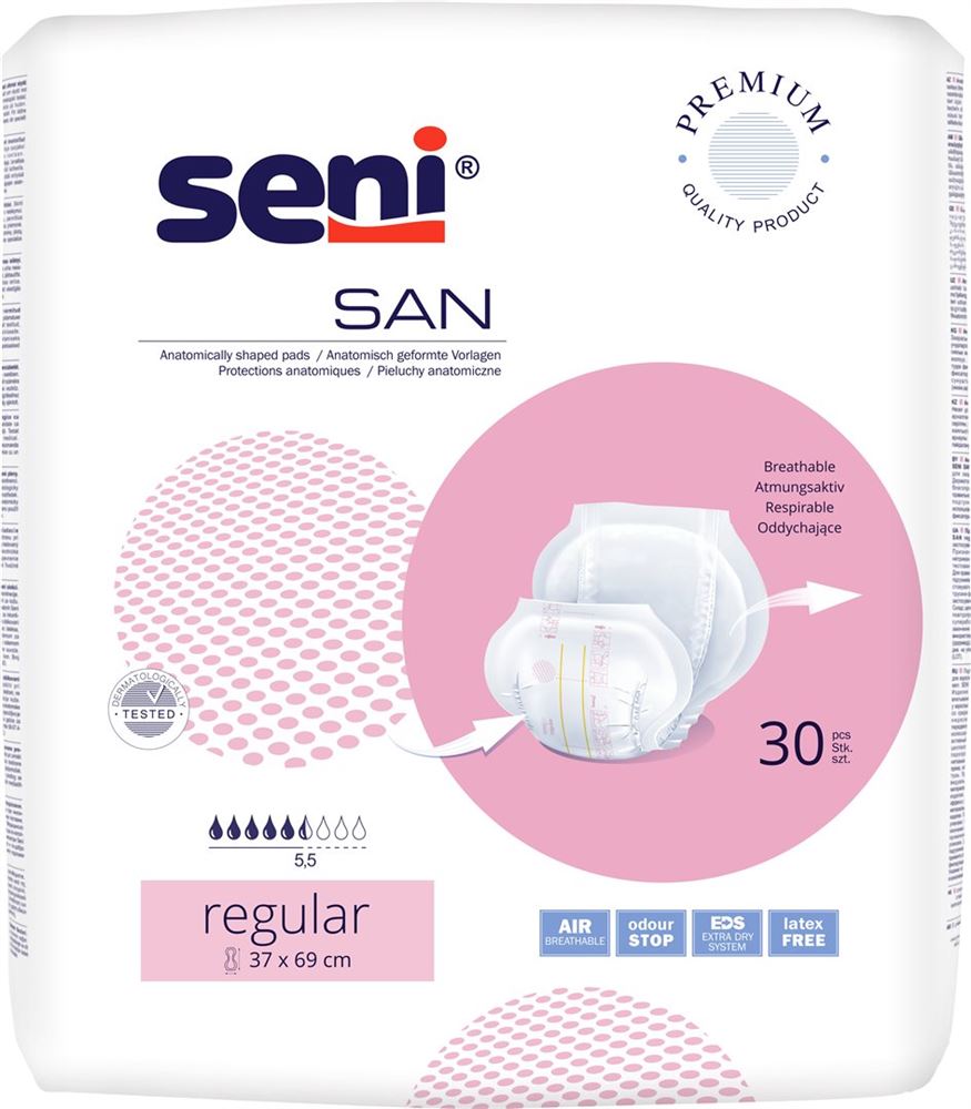 SENI San Regular Protections 30 pièces | Absorption Standard