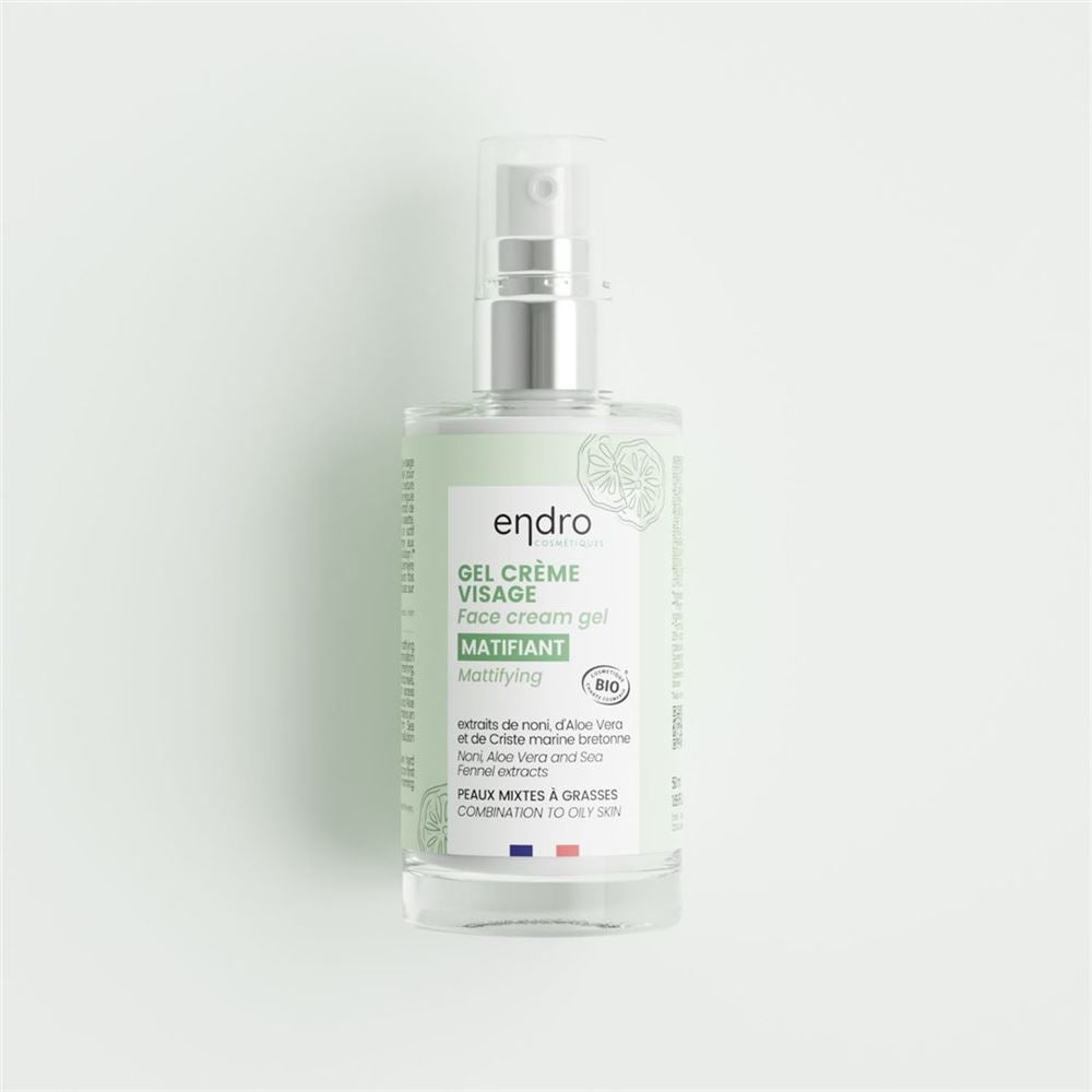 ENDRO Crème Visage Matifiante 50ml | Anti-Brillance