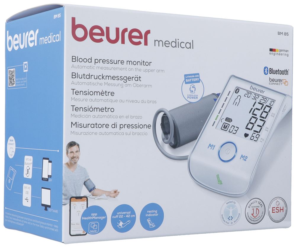 BEURER BM 85 Tensiomètre Bras | Bluetooth