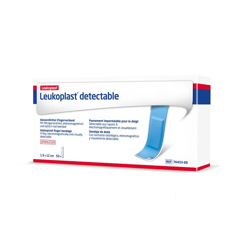 LEUKOPLAST Detectable Pansement 1.9x12cm | 50 pièces