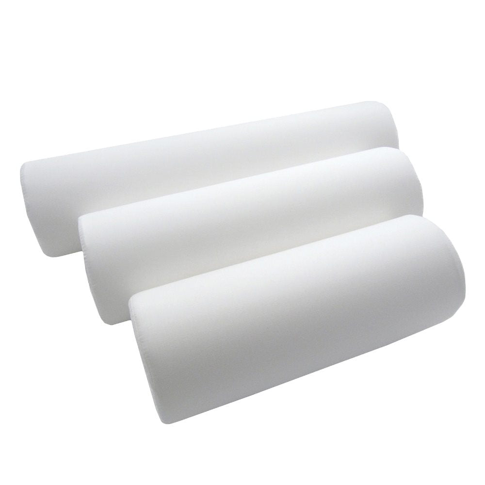SUNDO Coussin Genoux Housse 50x15cm Blanc | Confort