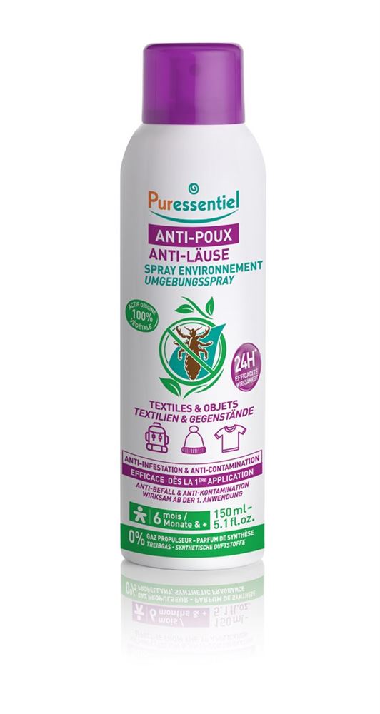 PURESSENTIEL Anti-Poux Spray 150ml | Traitement