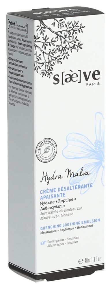 SAEVE Hydra Malva Crème Apaisante 40ml | Désaltérante