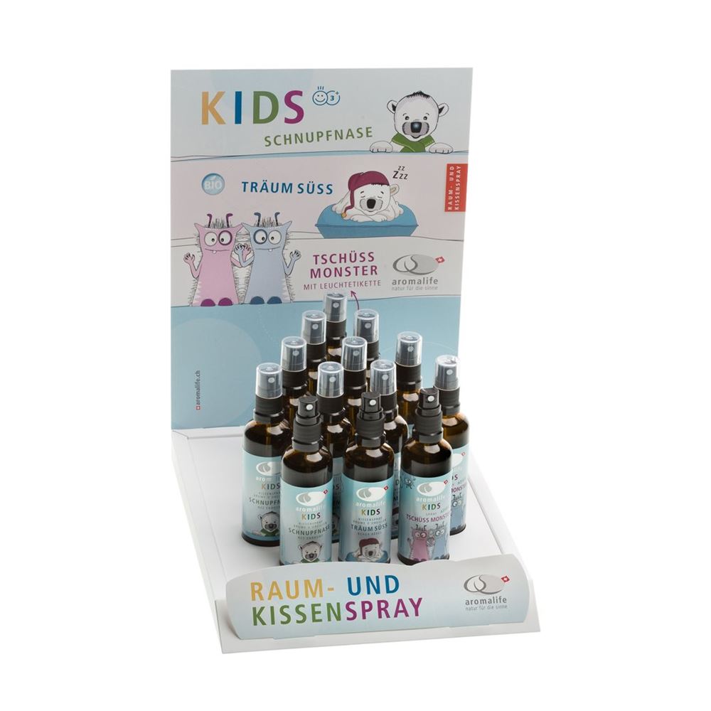 AROMALIFE Kids Kissenspray Display | 18 pièces