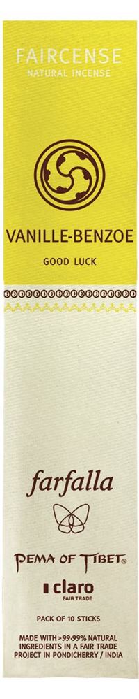 FAIRCENSE Bâtonnets Encens Van/Benz/Good Lu 10 pièces | Ambiance