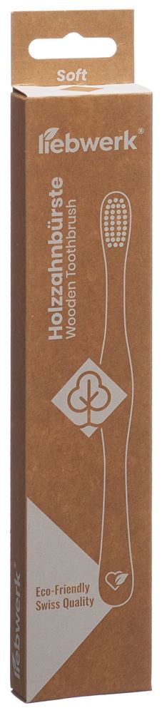 LIEBWERK Holzzahnbürste Soft Leaf | Douceur