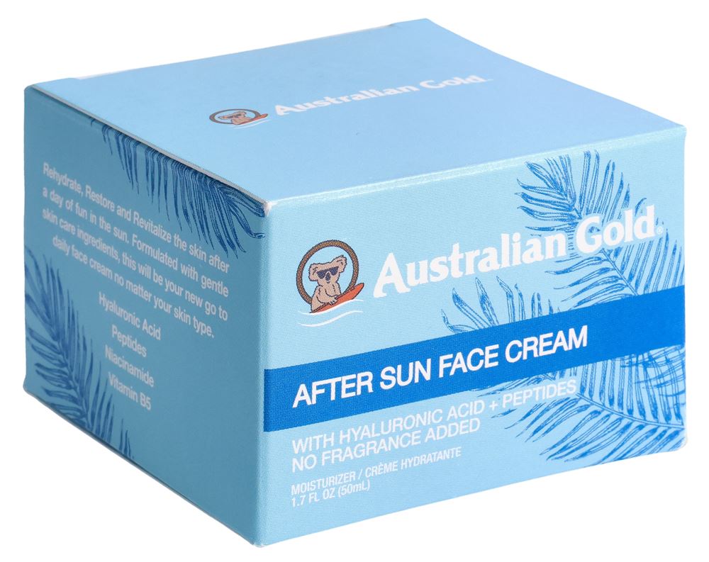AUSTRALIAN GOLD Crème Visage Après Soleil 50ml | Protection Solaire
