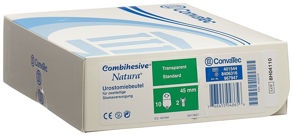 NATURA Poche Uro à Robinet 550ml 45mm | 10 pièces
