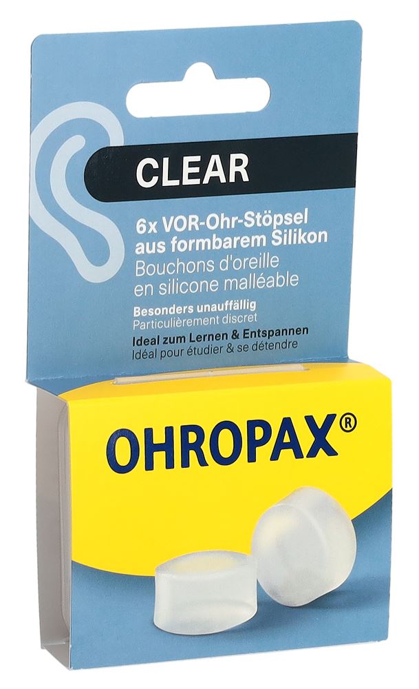 OHROPAX Silicon Clear Bouchons d&