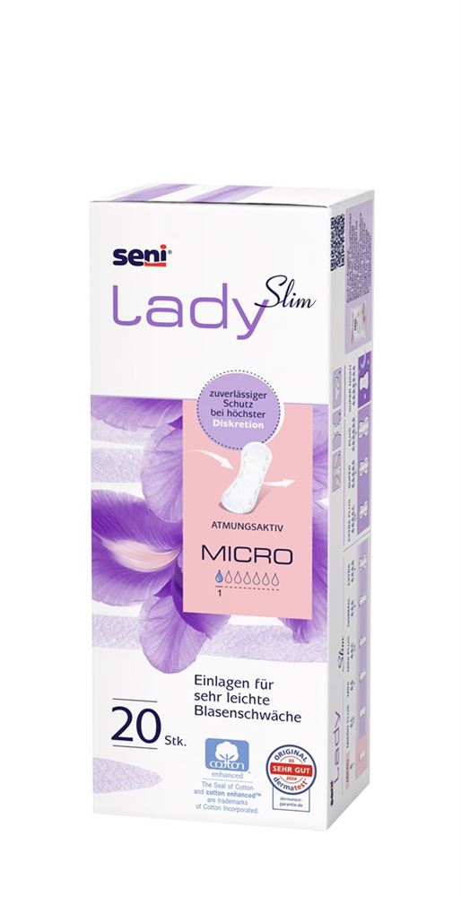 SENI Lady Slim Micro Protect Féminin Protections 20 pièces | Discrétion