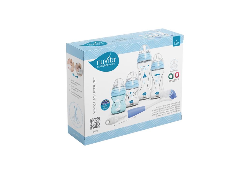 NUVITA Anti Kolik Biberon Starter Set Bleu | Anti-colique
