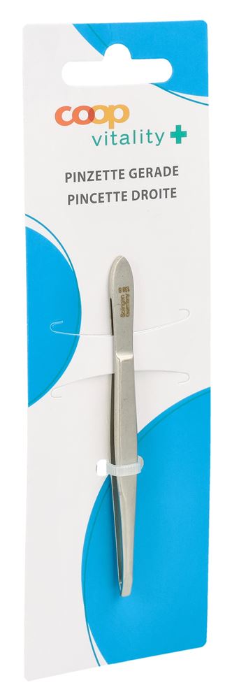 COOP VITALITY Pincette Droite Nickelée Mat | Précision &amp; Style