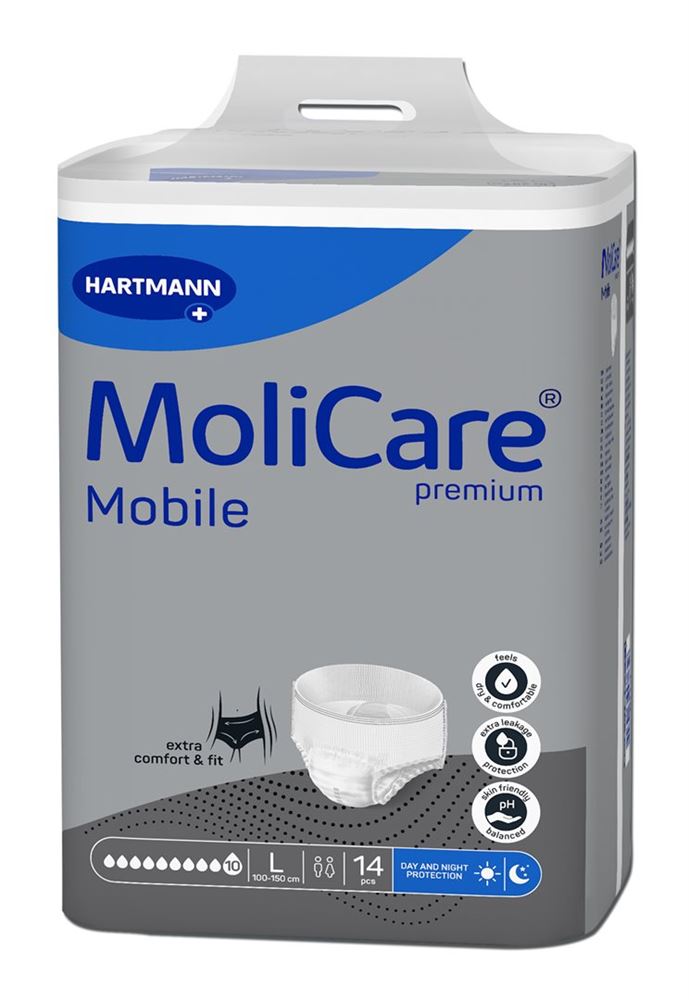 MOLICARE Mobile 10 L Protections 14 pièces | Discrétion