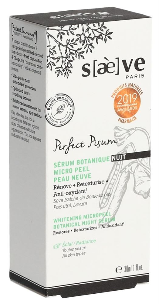 SAEVE Perfect Pisum Sérum Nuit | Peau Parfaite
