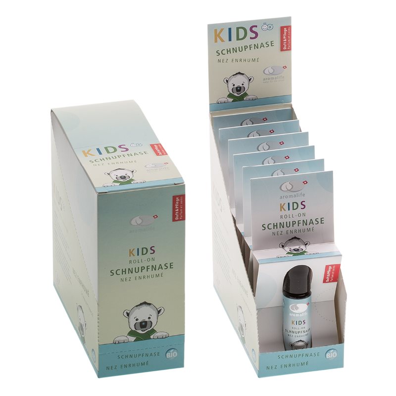 AROMALIFE Kids Roll-on Nez Enrumé | 6 pièces
