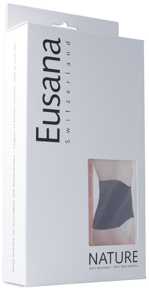 EUSANA Nierenwärmer Anat Soie/Laine XL Noir | Chaleur