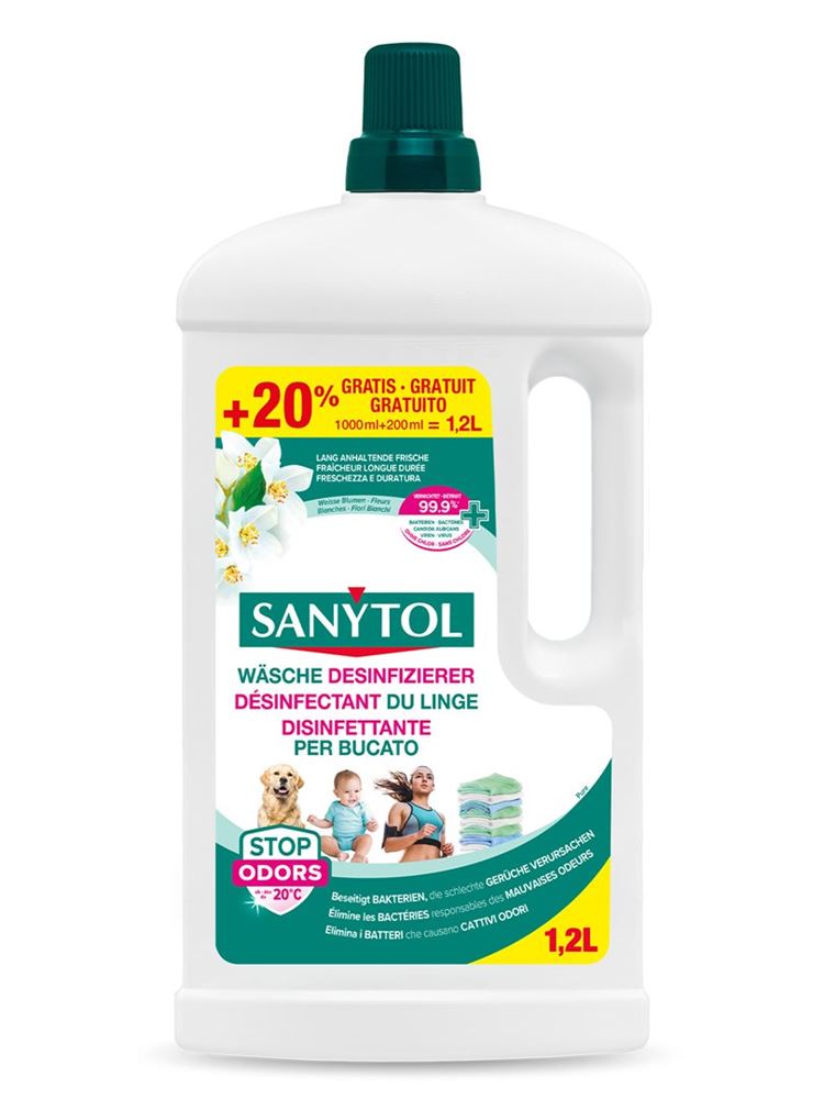SANYTOL Désinfectant Linge 1.2L | Hygiène Textile