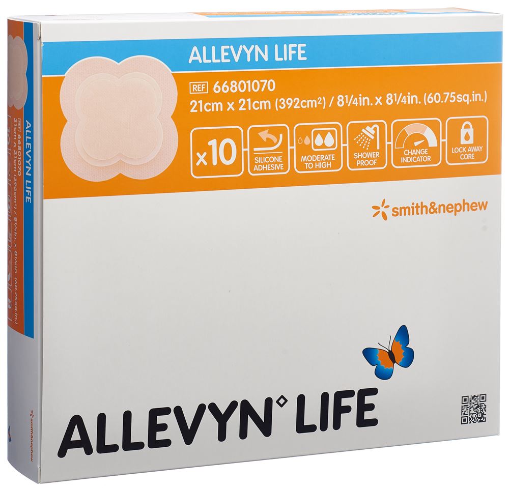 ALLEVYN LIFE Pansement 21x21cm | 10 pièces
