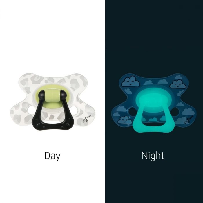 DIFRAX Nuggi Natural 12+M Night Silicone Sucette | Bébé