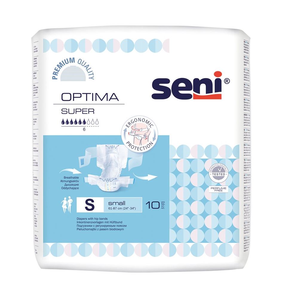 SENI Optima Super Vorlagen S Ceinture Protections 10 pièces | Absorption