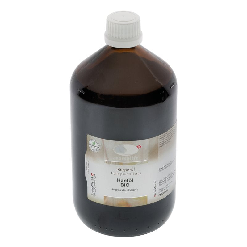 AROMALIFE Huile Corporelle Chanvre BIO 1L | Nutrition