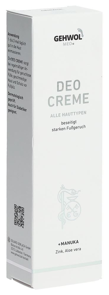 GEHWOL MED Déodorant Crème 75ml | Fraîcheur Durable