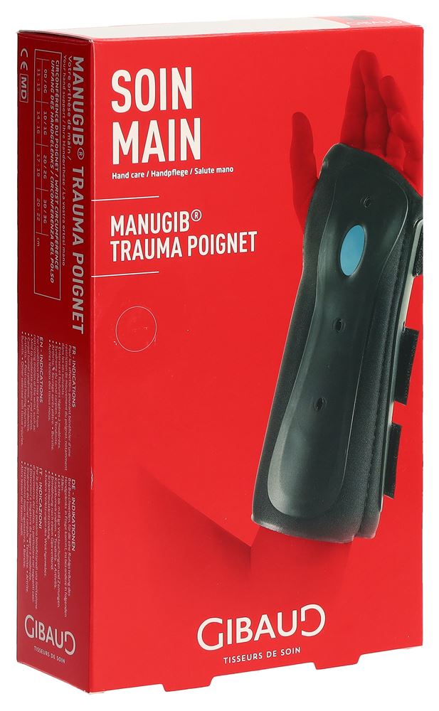 GIBAUD Manugib Trauma Orthèse Poignet 17-19cm | Gauche