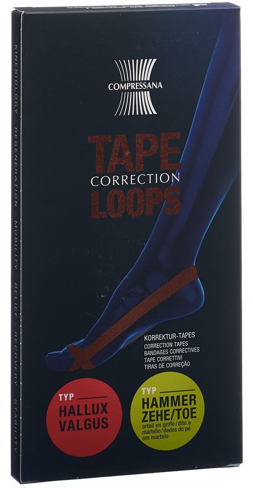 COMPRESSANA TAPE LOOPS GrIV ocean 1 Paire | Compression