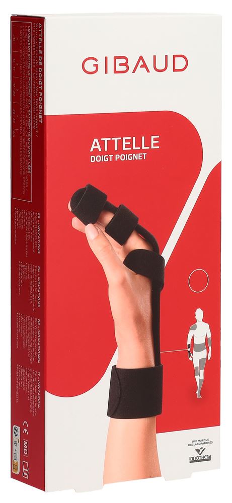 GIBAUD Attelle Doigt-Poignet Gr1 <13cm | Immobilisation