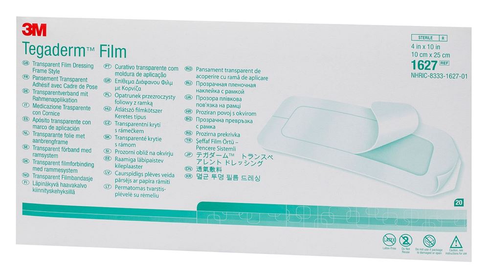 3M TEGADERM FILM Pansement 10x25cm | 20 pièces