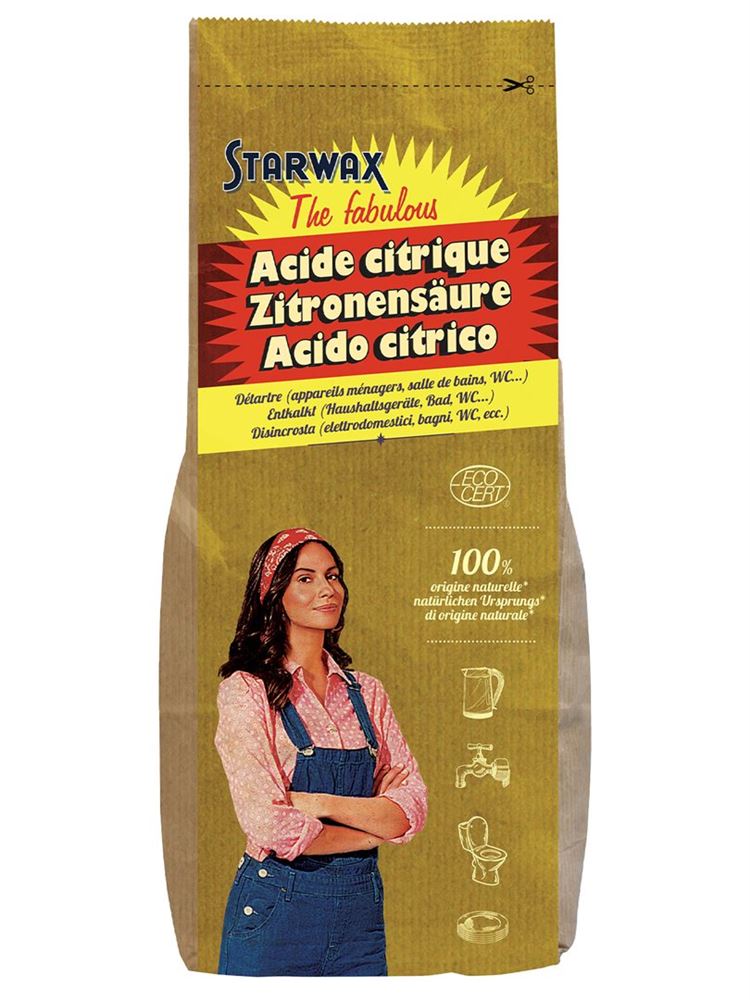 STARWAX Acide Citrique Poudre 1kg | Détartrant Naturel