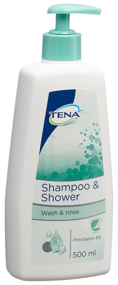 TENA Shampoo &amp; Shower Douche Shampooing 500ml | Hygiène