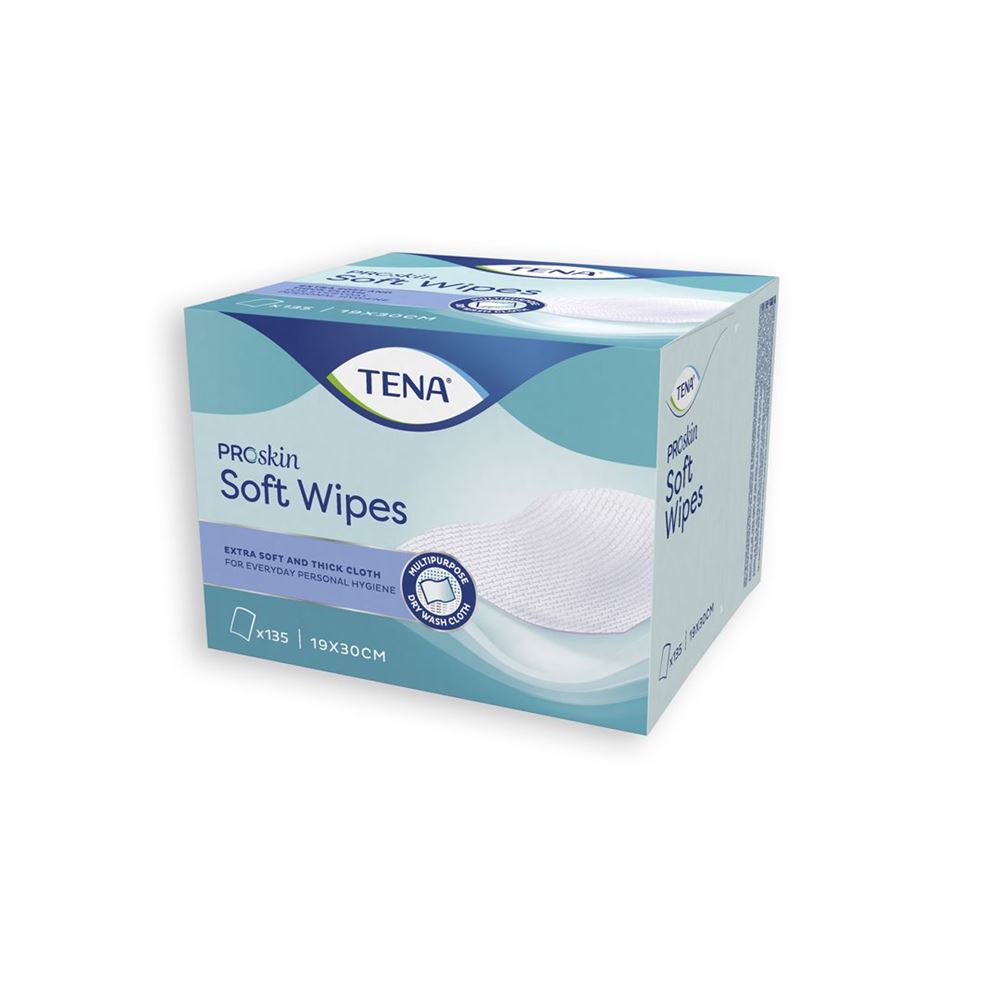 TENA Soft Wipe 19x30cm Lingettes 135 pièces | Douceur &amp; Fraîcheur