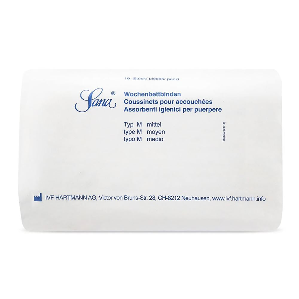 SANA Serviettes maternité M stérilisées 24x10 | Confort