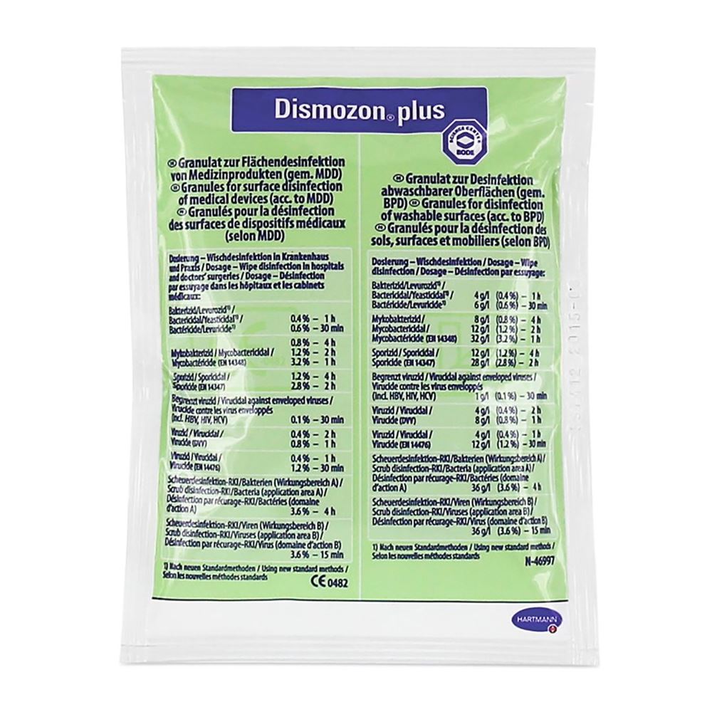 BODE Dismozon plus 50x16g | Désinfection