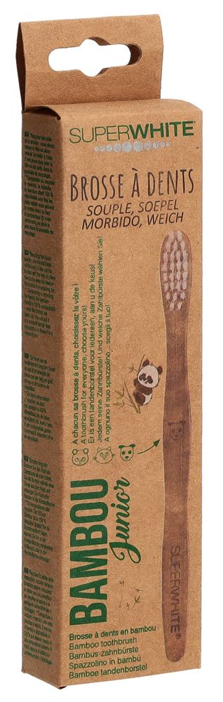 SUPERWHITE Brosse à dents Bambou Junior | Douceur