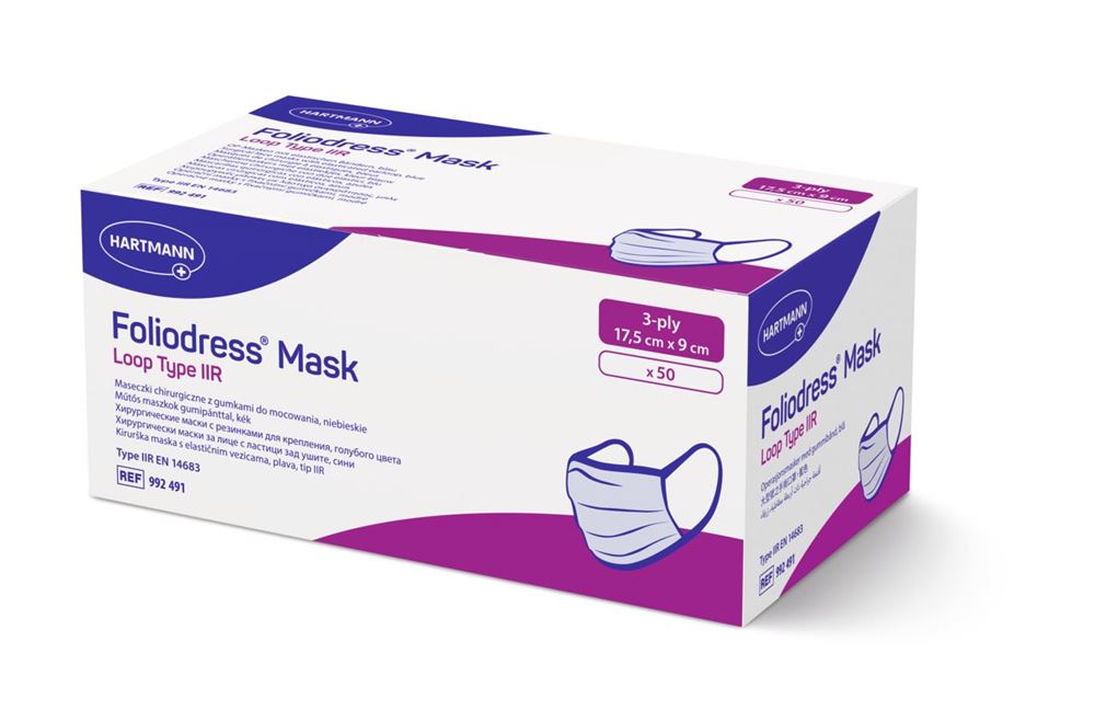 FOLIODRESS Masque Loop IIR 50 pièces | Confort