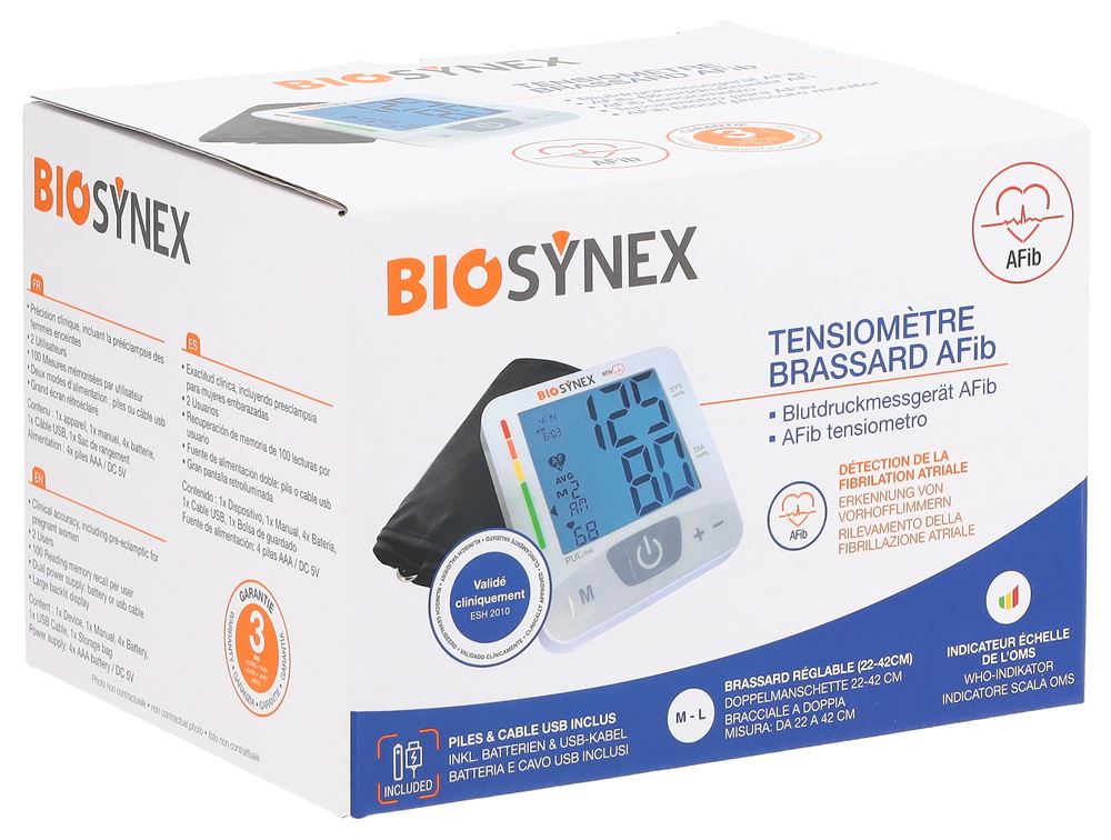BIOSYNEX Tensiomètre Afib | Avancé