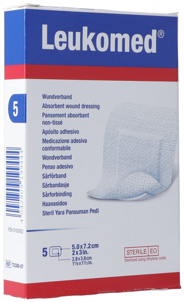 LEUKOMED Pansement Absorbant 7.2x5cm 5 pièces | Confort