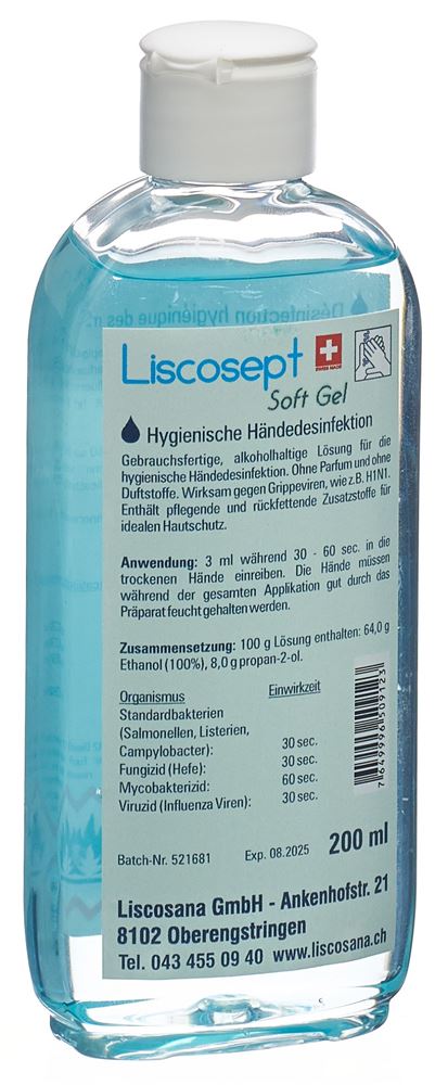 LISCOSEPT Soft Gel 200ml | Mains
