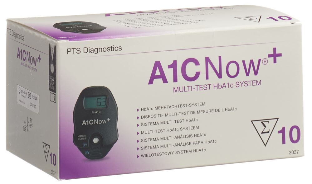 CHECK DIAGNOSTICS A1CNow 10 pièces | Analyse HbA1C