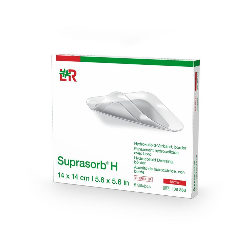 SUPRASORB H Border Pansement 14x14cm | 5 pièces